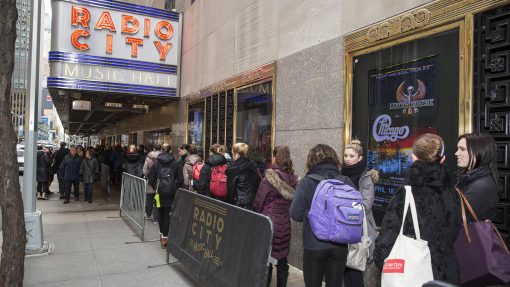 Rockette Hopefuls Line Up Outside Radio City Music Hall